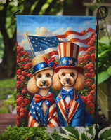 All American Poodle Garden Flag