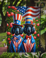 All American Poodle Garden Flag