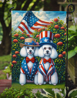 All American Poodle Garden Flag