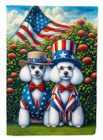 All American Poodle Garden Flag