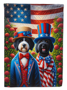 All American Portuguese Water Dog House Flag