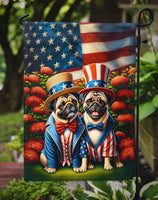 All American Pug Garden Flag