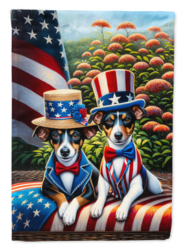 All American Rat Terrier House Flag