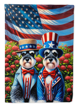 All American Schnauzer Garden Flag