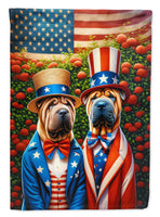 All American Shar Pei Garden Flag