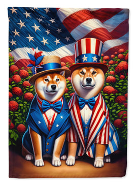 All American Shiba Inu Garden Flag