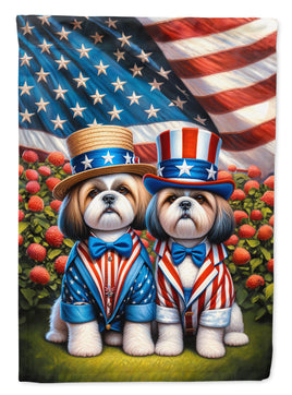 All American Shih Tzu House Flag