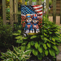 All American Shih Tzu Garden Flag