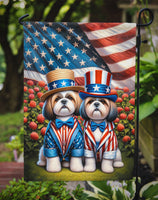 All American Shih Tzu Garden Flag