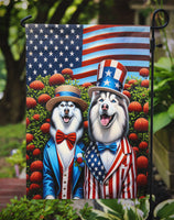 All American Siberian Husky Garden Flag