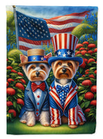 All American Silky Terrier Garden Flag