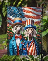 All American Weimaraner Garden Flag