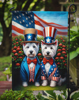 All American Westie Garden Flag