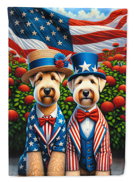 All American Wheaten Terrier Garden Flag