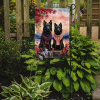 Belgian Sheepdog Two Hearts Garden Flag