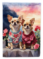 Chihuahua Two Hearts House Flag