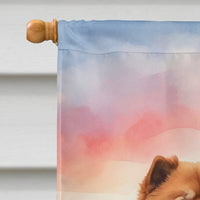 Chow Chow Two Hearts House Flag