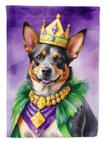 Australian Cattle Dog King of Mardi Gras House Flag