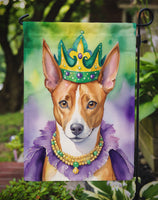 Basenji King of Mardi Gras Garden Flag