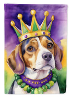 Beagle King of Mardi Gras House Flag