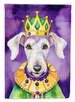 Bedlington Terrier King of Mardi Gras House Flag