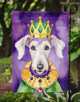 Bedlington Terrier King of Mardi Gras Garden Flag