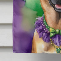 Belgian Malinois King of Mardi Gras House Flag