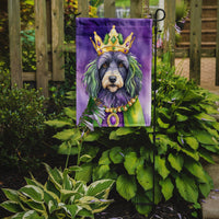 Bergamasco Sheepdog King of Mardi Gras Garden Flag