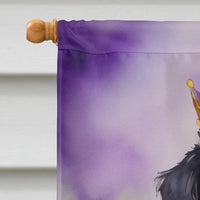 Bernese Mountain Dog King of Mardi Gras House Flag