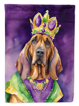 Bloodhound King of Mardi Gras House Flag