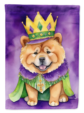 Chow Chow King of Mardi Gras House Flag