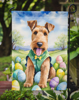 Airedale Terrier Easter Egg Hunt Garden Flag