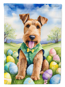 Airedale Terrier Easter Egg Hunt Garden Flag