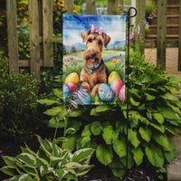 Airedale Terrier Easter Egg Hunt Garden Flag