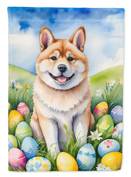 Akita Easter Egg Hunt House Flag