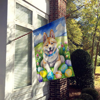 Akita Easter Egg Hunt House Flag