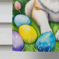 Akita Easter Egg Hunt House Flag