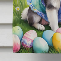 Alaskan Klee Kai Easter Egg Hunt House Flag