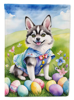 Alaskan Klee Kai Easter Egg Hunt House Flag