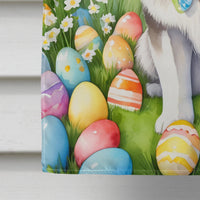 Alaskan Malamute Easter Egg Hunt House Flag