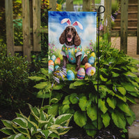 American Water Spaniel Easter Egg Hunt Garden Flag