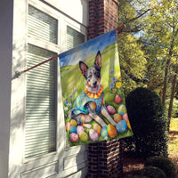 Australian Cattle Dog Easter Egg Hunt House Flag