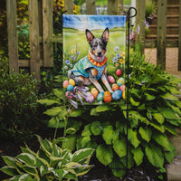 Australian Cattle Dog Easter Egg Hunt Garden Flag