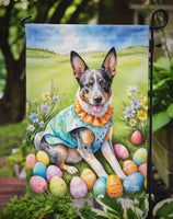 Australian Cattle Dog Easter Egg Hunt Garden Flag