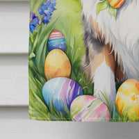 Australian Shepherd Easter Egg Hunt House Flag