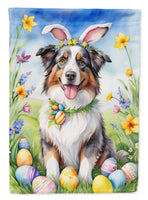 Australian Shepherd Easter Egg Hunt House Flag