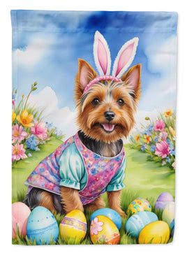 Australian Terrier Easter Egg Hunt Garden Flag