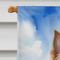 Australian Terrier Easter Egg Hunt House Flag