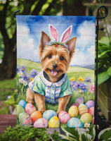 Australian Terrier Easter Egg Hunt Garden Flag