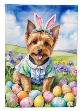 Australian Terrier Easter Egg Hunt Garden Flag